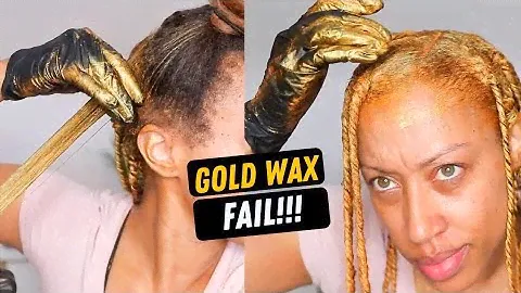 Gold Wax Hair Color | COMPLETE FAIL | Natural Hair | JasColoredCurls