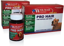 WOLMAR WINSOME® PRO BIO PRO HAIR Полифункциональный комплекс для улучшения состояния кожи и шерсти у щенков и собак. 180 тб