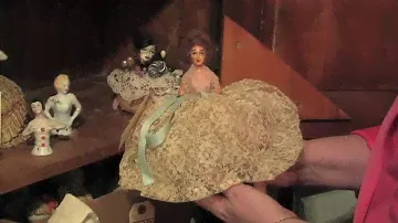 Lot 1164 - 8 Antique Pin Cushion Dolls