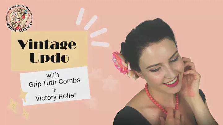 Vintage Quick and Simple Hairstyle using Grip-Tuth Combs and Peachy Keen Victory Roller