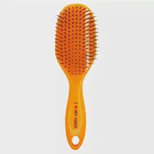 I LOVE MY HAIR Расческа для распутывания длинных и средних волос, щетка ILMH "Spider" 1502 оранжевая глянцевая L