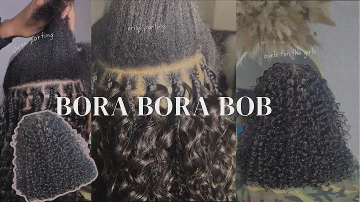 HOW TO : bora bora boho Knotless bob with human hair