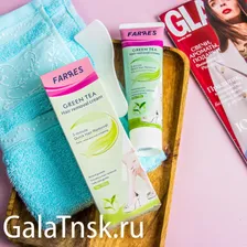FARЯES Крем для депиляции GREEN TEA HAIR REMOVAL CREAM 100g
