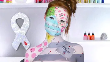 Human Pin Cushion Doll Makeup Tutorial