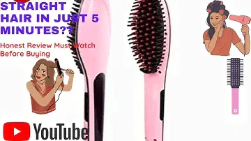 Hair Straightener Brush| Fast Hair Straightener HQT- 906 Review/ Does It Work?