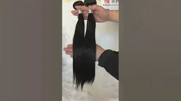 18inch straight natural human hair bundles with good quality #hairbundles #wigs  #straighthair