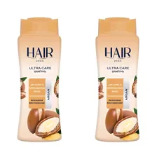 Hair Шампунь для волос Hair Ultra Care, Аргановое масло для сухих и поврежденных волос, 600мл, 2шт