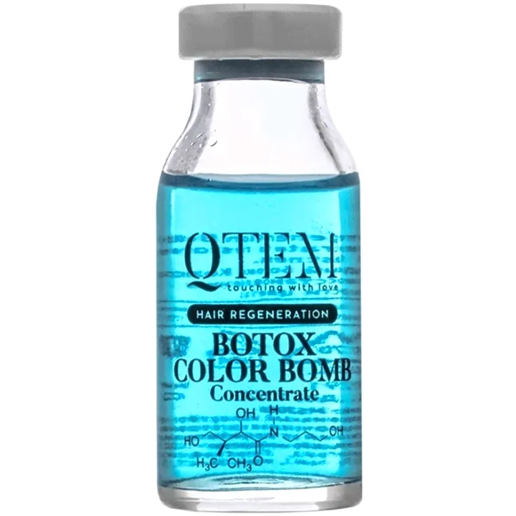 QTEM HAIR REGENERATION Концентрат для Восстановления Волос и Усиления Стойкости Цвета BOTOX COLOR BOMB