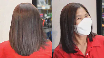haircut hair style long hair U shape