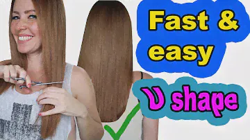 How To Cut Your Own Hair [U shape]