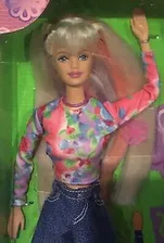 1998 Happenin Hair Barbie doll NRFB Bob Mackie face