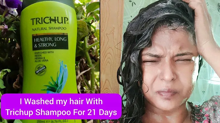 I Washed My Hair with New TRICHUP SHAMPOO For 21 Days | How Is Trichup Shampoo For Hair|Shinny Roops