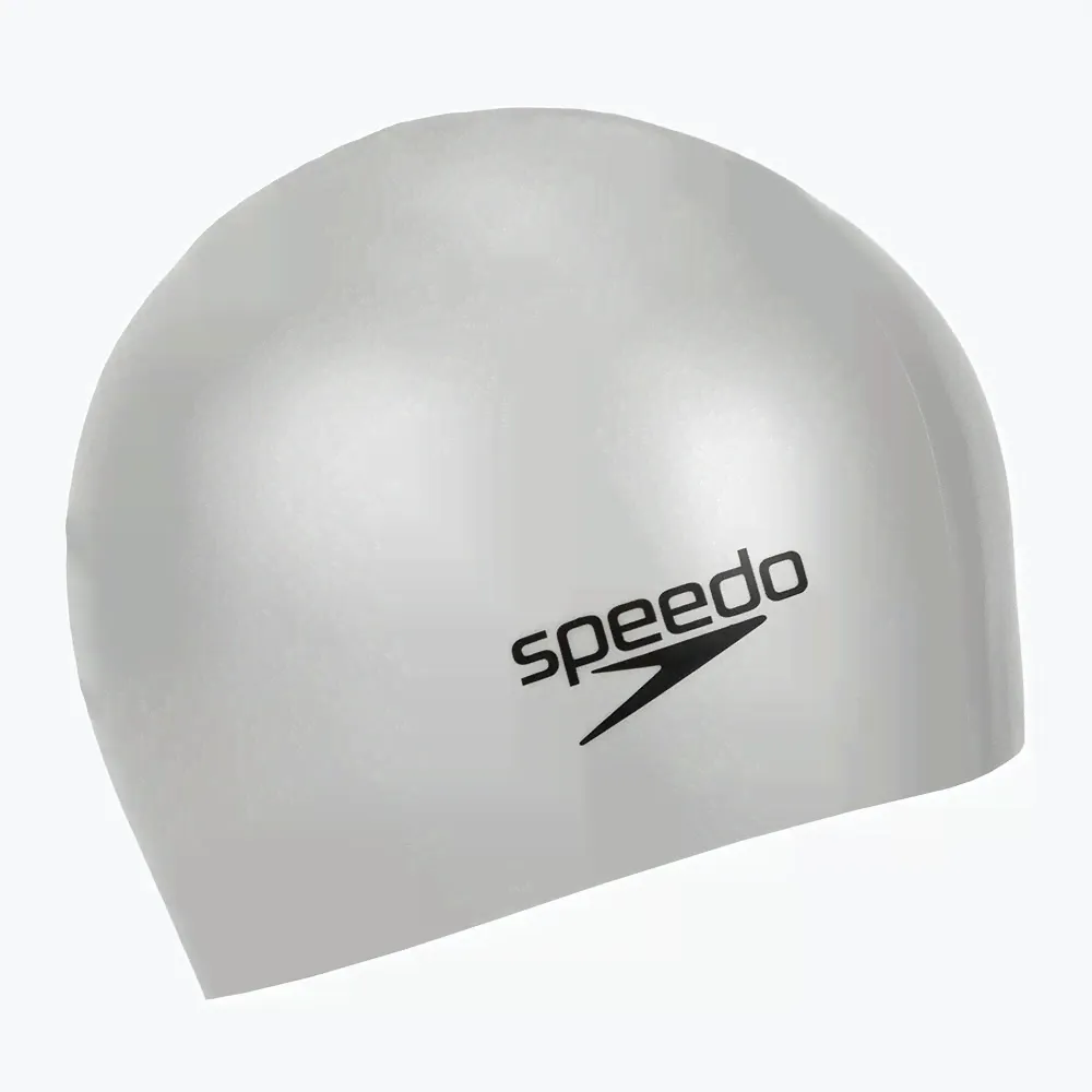 Шапочка для плав. SPEEDO Long Hair Cap, 8-0616814561, СЕРЕБРИСТЫЙ, силикон-0
