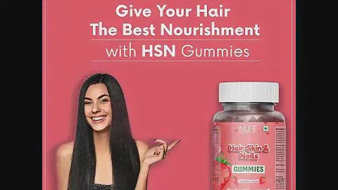 INLIFE Biotin Hair Skin & Nails Gummies Supplement| Hair fall & Skin Problems Remedy