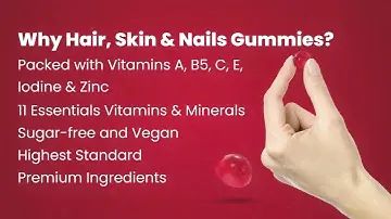 Hair Skin Nails Gummies | Nutriburst | #ScienceMadeSweet