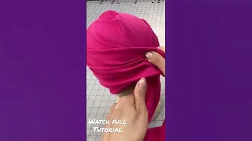 ⬆️Watch Full Tutorial - How to Make a Twisted Turban - Easy DIY