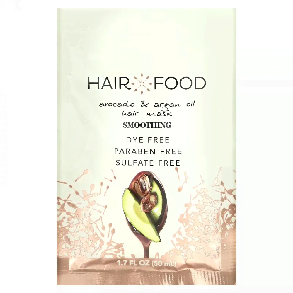 Hair Food, Маска для волос, масло авокадо и арганы, 50 мл (1,7 жидк. Унции)