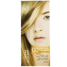 Краска для волос на фруктовой основе Fruits Wax Pearl Hair Color #00 Natural Bleach - Welcos