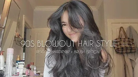 90s BLOWOUT HAIR TUTORIAL || How I use the Revlon One-Step Hair Dryer + Volumizer