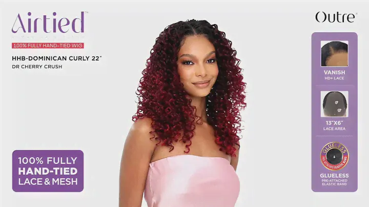 Airtied - 100% Fully Hand-tied Wig - New Vanish+ HD Lace - HHB Dominican Curly 22"