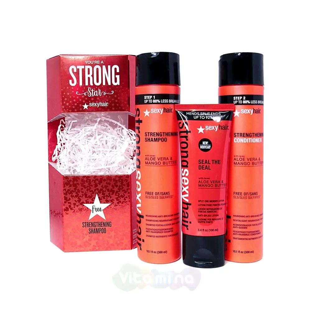SEXY HAIR Набор "Сильное Трио" Strong sexy hair trio