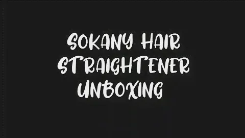 Unboxing Sokany hair straightener | Unboxing professional hair straightener