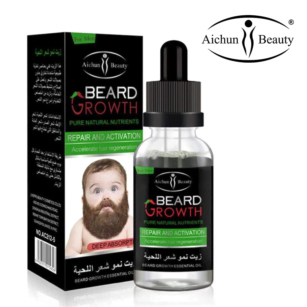 Beard Growth Oil Serum Fast Growing Beard Mustache Facial hair Grooming for Men-0