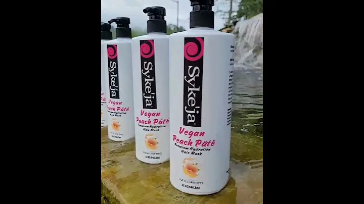 Syke'ja VEGAN Peach Pâté.A premium Hydration Hair Mask for extra dry hair.