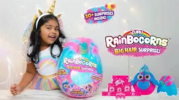 Zuru Rainbocorns Big Hair Giant Egg Surprise | Alan and Cherryl World