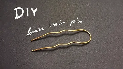 DIY brass hair pin / hair fork /wsuwka do koka