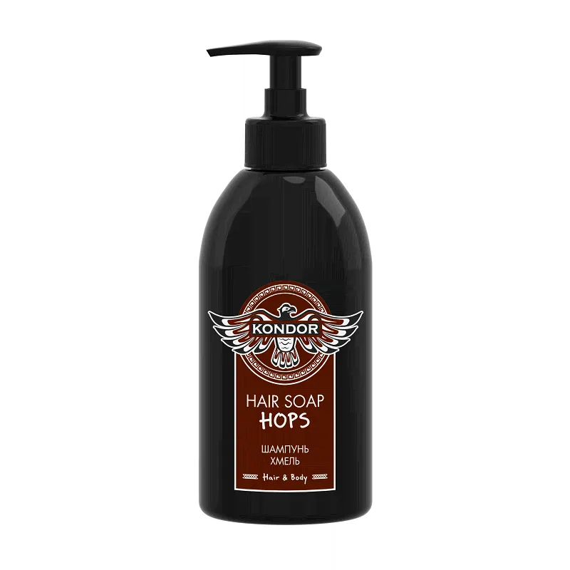 Шампунь для волос интенсивная очистка Хмель Kondor Hair&Body, 300 мл-0