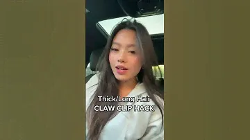 CLAW CLIP HACK! For thick hair/long hair tutorial