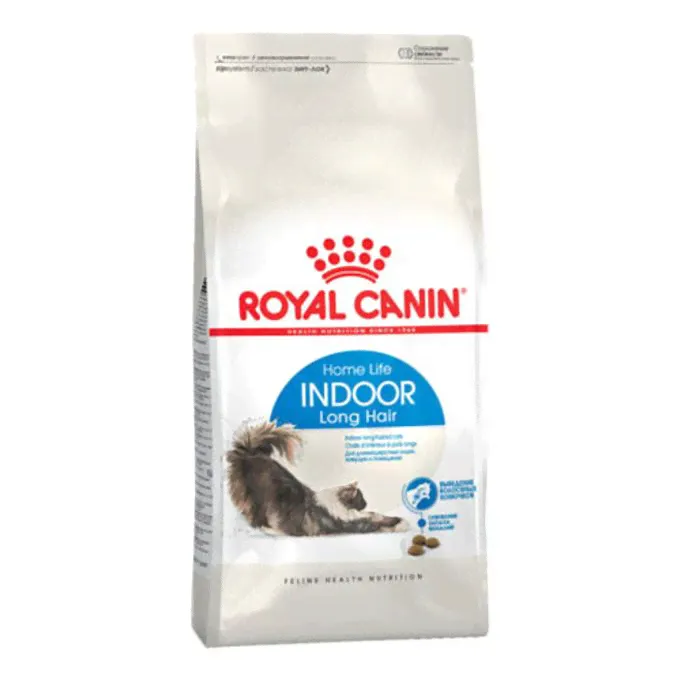 Сухой корм Royal Canin Indoor Long Hair с птицей и рисом для домашних длинношерстных кошек 2 кг