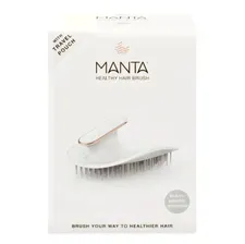 Манта Здоровая Щетка для волос белая / Manta Healthy Hair Brush White