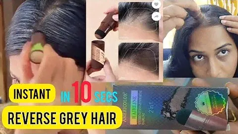 INSTANT Grey Hair Coverage in 10 secs | Honest Non sponsored Review of Americolor Hair Colour Stick.