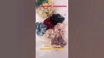 LYKAA Satin Silk Scrunchies For Women Girls, Scrunchy Hair Bands, Ponytail Holder, Rubber Band