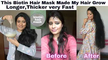 This Biotin Hair Mask Made My Hair Long and Thick Very Fast/Biotin Hair Mask For Extreme Hair Growth