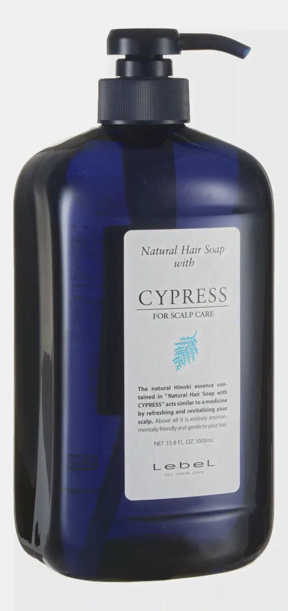 Шампунь для ухода за чувствительной, сухой кожей головы - Lebel Natural Hair Soap With Cypress 1000 ml-0