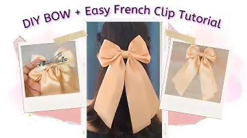 SUPER CUTE Bow & French Hair Clip Tutorial | DIY MAGIC!