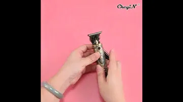 How To Use CkeyiN Low Voice Rechargeable Hair Clipper Razor With LCD Display RC447