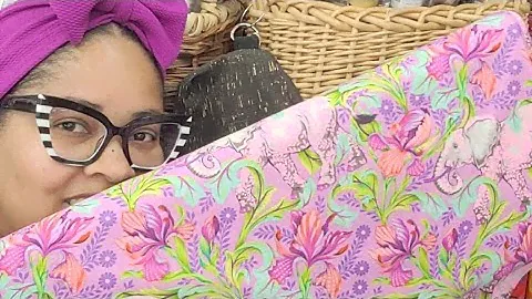 TULA Pink Fabric Review Of Everglow at Candy's Quiltworks