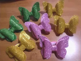 elastic hair band: Bows-elastic bands for hair from foamiran