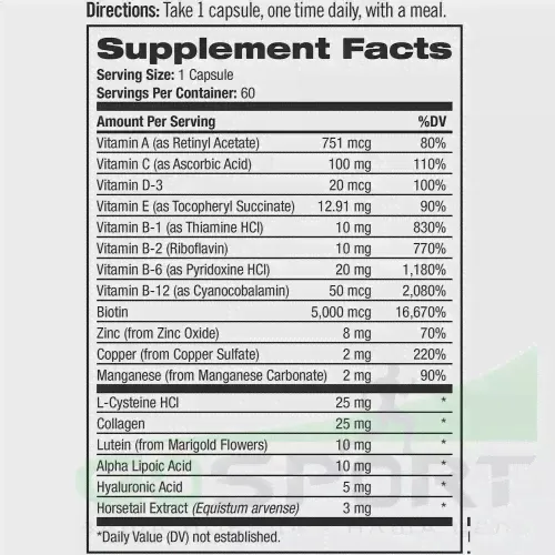 Skin Hair & Nails with Lutein