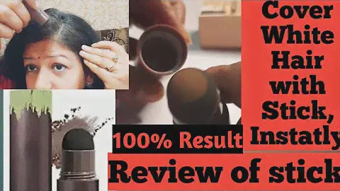 Cover White hair with stick instatly, Instantly cover white hair, viral stick to cover white hair