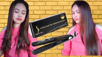 Ubeator Ceramic Steam Hair Straightening Flat Iron Unboxing| Demo | Jan Nice