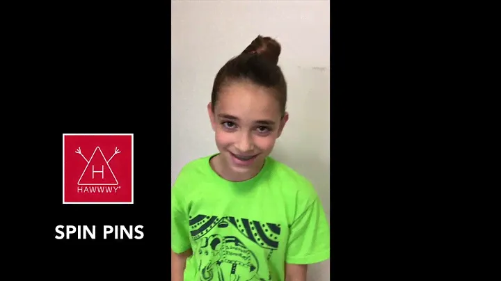 Quick and Easy Hair Accessory for Kids! How to Use Spiral Bobby Pins HAWWWY Spin Pins