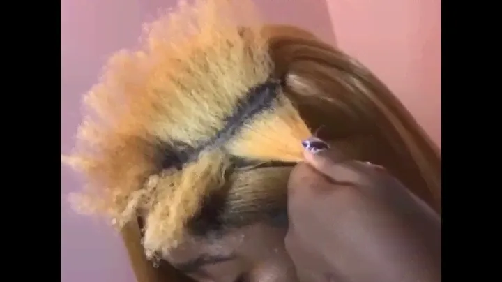 Blend your leave out with she is bomb wax stick