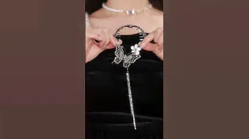 Pearl Rhinestone Butterfly Tassel Hair Clip！ #hairstyle #fashion #hair #ootd #beautiful #hairclip