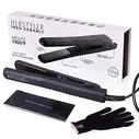 herstyler Superstyler Ceramic Flat Iron Dual Voltage Hot Hair Straightener Black