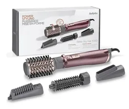 Фен-щетка BaByliss Big Hair Dual Gold Edition для сушки и укладки волос, с двумя щетками-насадками, золотая